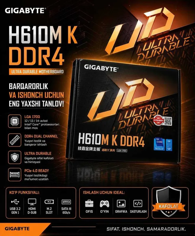 GIGABYTE brendidan OnaPlatalar OPTOM narxlarda 1 GIGABYTE brendidan OnaPlatalar OPTOM narxlarda 1