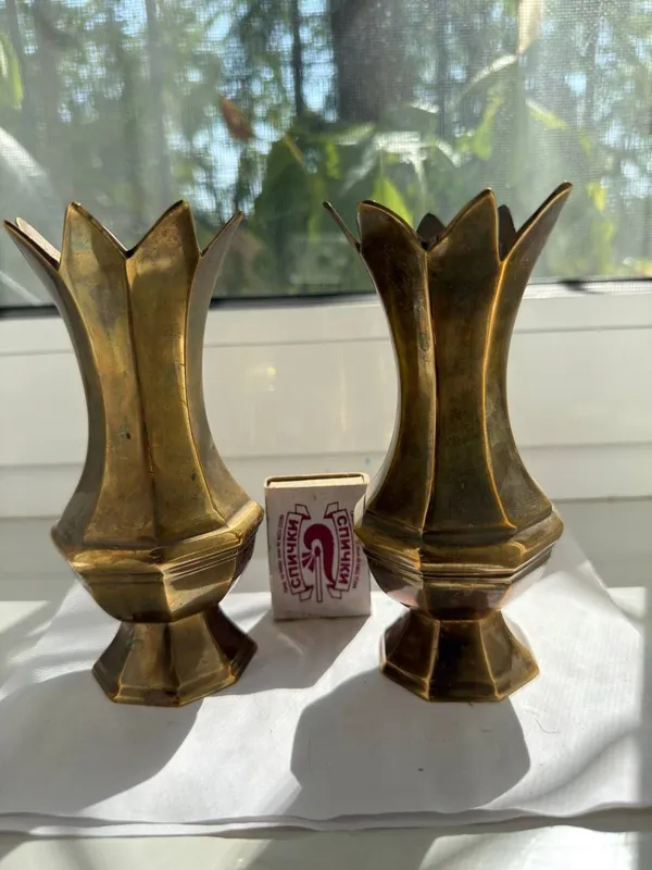 Вазочки,подсвечники латунь 1