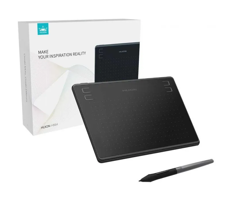 }Графический планшет Huion HS64 ,Black 2 }Графический планшет Huion HS64 ,Black 2
