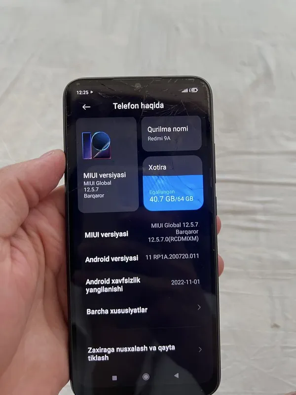 Redmi 9A xolati yaxshi aybi ekran usti singan lekn ishledi — фото 3 Redmi 9A xolati yaxshi aybi ekran usti singan lekn ishledi — фото 3