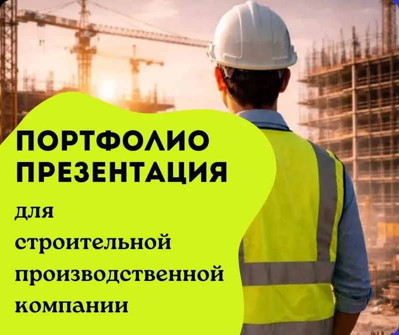 Портфолио и презентация для строительной/производственной компании