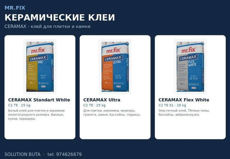 MR.FIX — Профессиональная строительная химия 2 MR.FIX — Профессиональная строительная химия 2