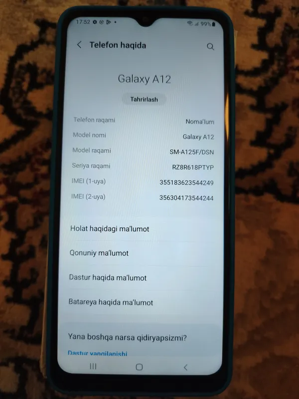 Samsung A12 3