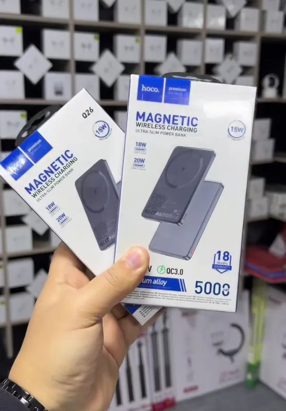 Magnetic hoco Q26 PD20W power bank 5000 mah Magnetic hoco Q26 PD20W power bank 5000 mah