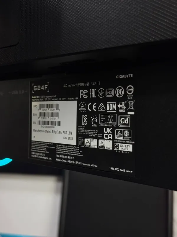 Игровой монитор GIGABYTE G24F 3
