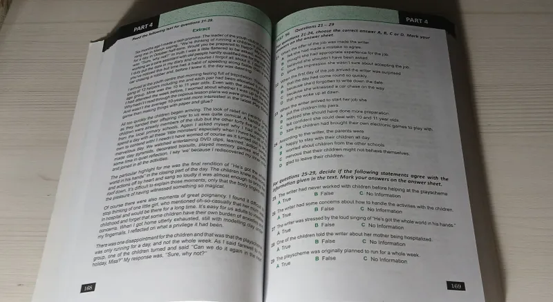 Тесты для практики чтения Multilevel 4