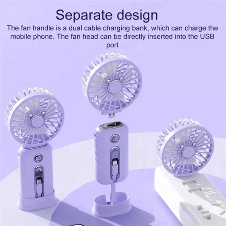 Мини-вентилятор 2в1 powerbank 4 Мини-вентилятор 2в1 powerbank 4