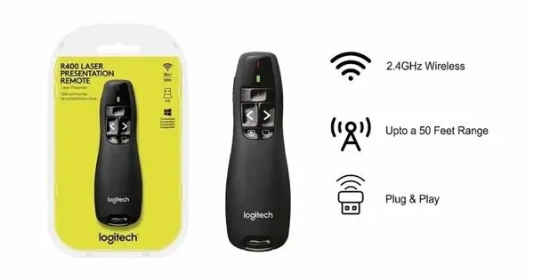 Пульт дистанционного управления Logitech R400, Презентер лазерный — фото 1 Пульт дистанционного управления Logitech R400, Презентер лазерный — фото 1