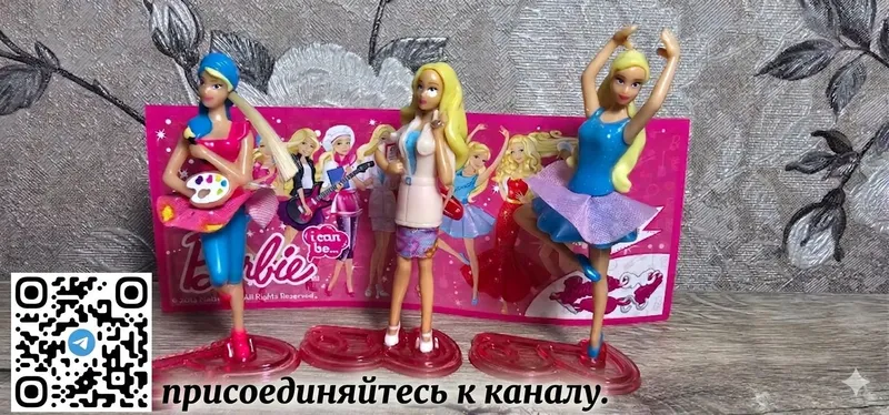 Коллекционные фигурки Kinder: Enchantimals, Barbie — фото 1