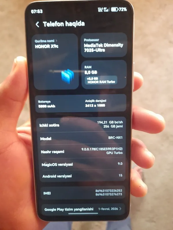 HONOR X9C SMART 1