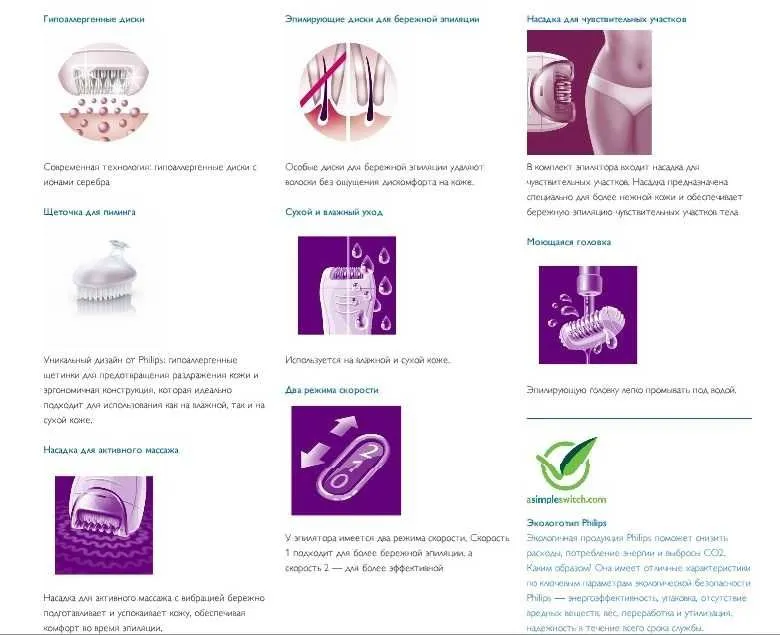 Эпилятор Philips SatinSoft - аккумуляторный 8 Эпилятор Philips SatinSoft - аккумуляторный 8