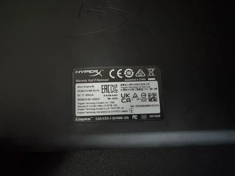 HyperX alloy origins 60 — фото 2 HyperX alloy origins 60 — фото 2