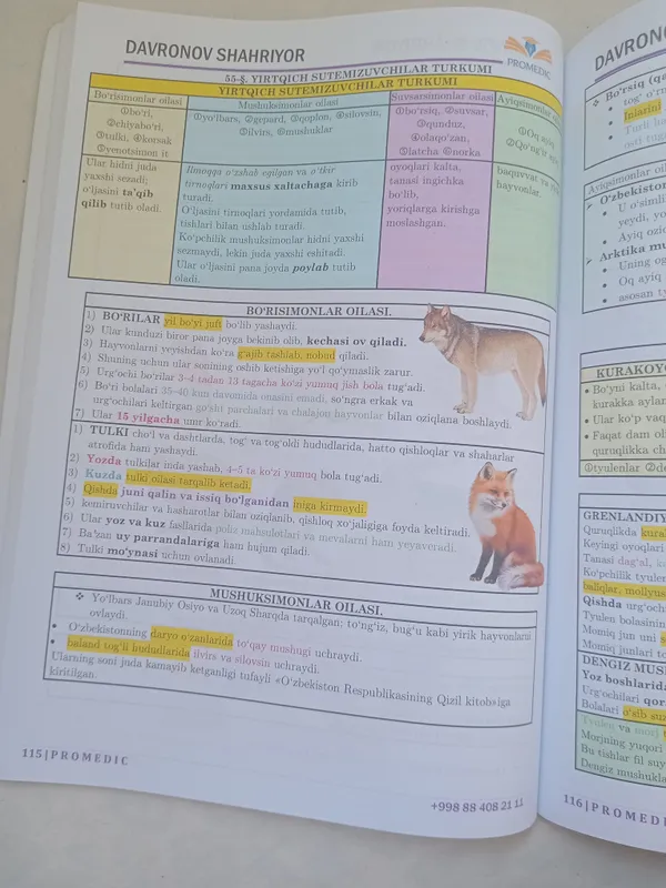 7- sinf zoologiya mukammallashtirilgan qoʻllama 5 7- sinf zoologiya mukammallashtirilgan qoʻllama 5