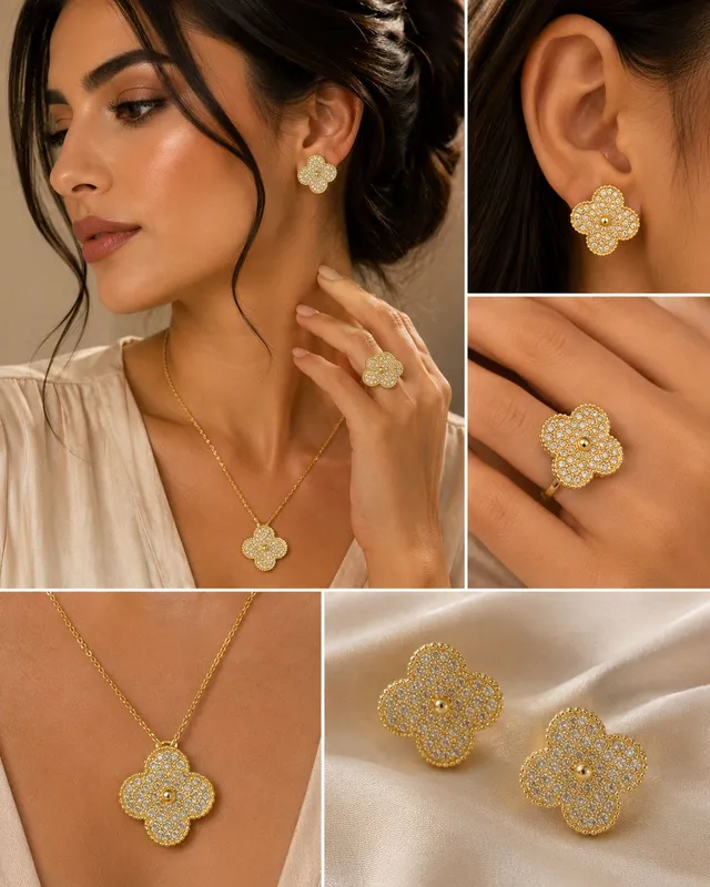 Комплект в дизайне Van Cleef Комплект в дизайне Van Cleef