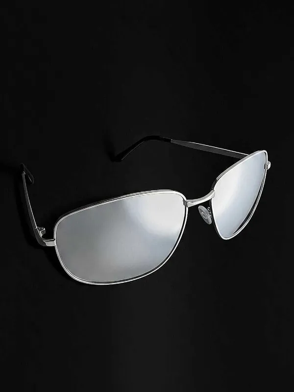 Солнцезащитные зеркальные очки Police Aviator. — фото 1