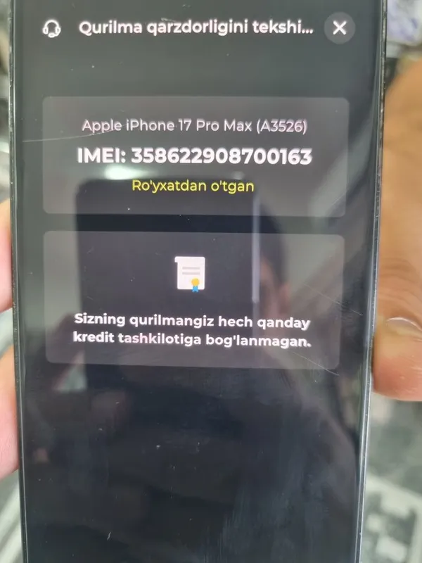 Iphone 17 pro max 256gb silver sim esim sotiladi 4 Iphone 17 pro max 256gb silver sim esim sotiladi 4