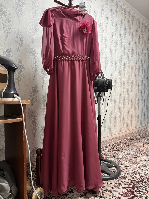 Платье с платком, вечернее 2 Платье с платком, вечернее 2