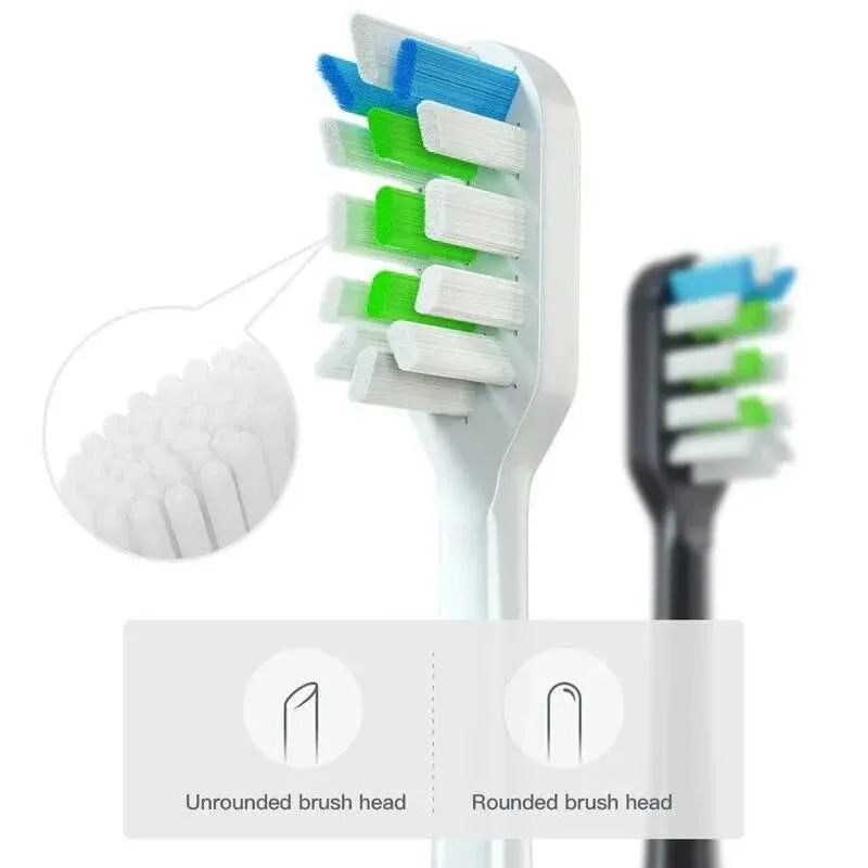 Xiaomi Soocas V1/X1/X3/X3U/X5 tish cho‘tkasi uchun almashtiriladigan kallaklar 4 Xiaomi Soocas V1/X1/X3/X3U/X5 tish cho‘tkasi uchun almashtiriladigan kallaklar 4