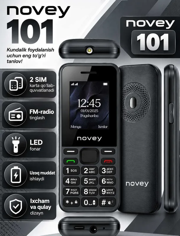 Novey 101 tugmali mobil telefon 3