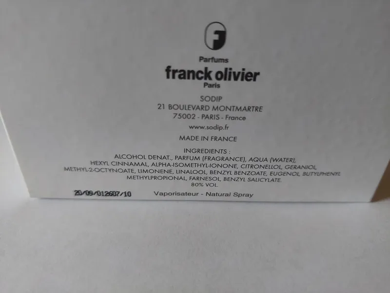 Духи женские Franck Olivier — фото 1
