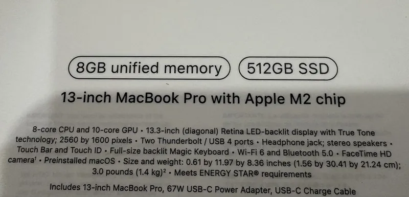 MacBook Pro M2 8/512Gb — фото 3