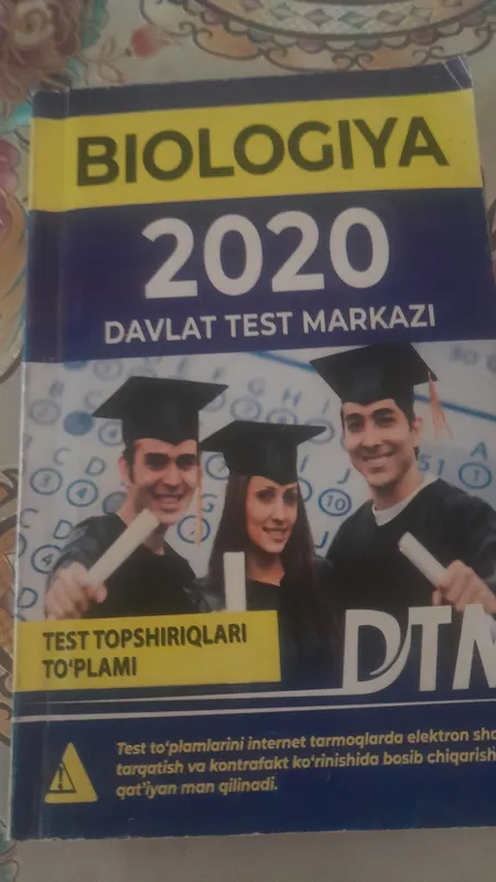 Biologiya 2020 test kitob