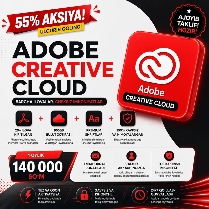 Adobe Creative Cloud теперь со скидкой Adobe Creative Cloud теперь со скидкой