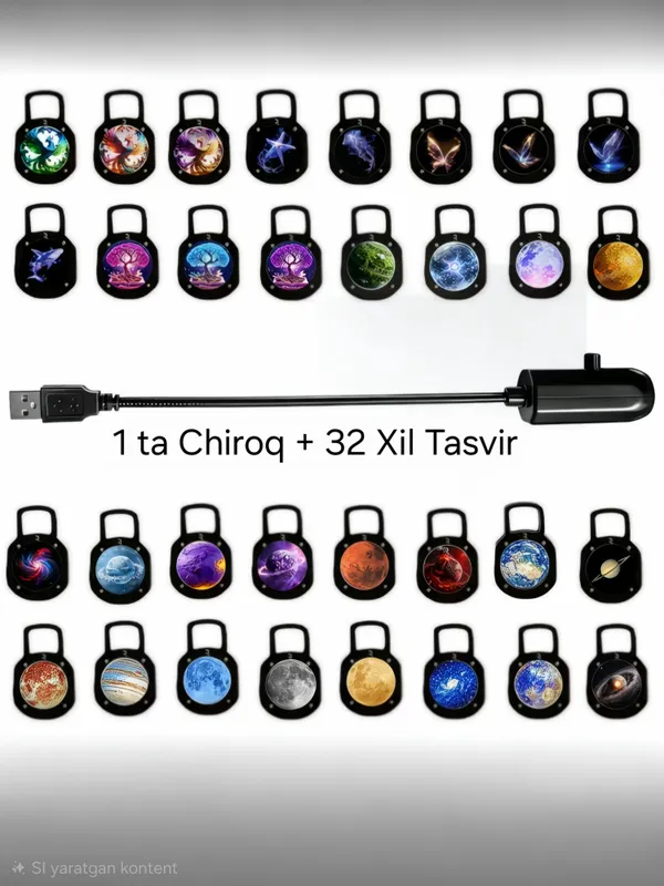 Yulduzli osmon proyektori, xona uchun tungi chiroq — фото 2