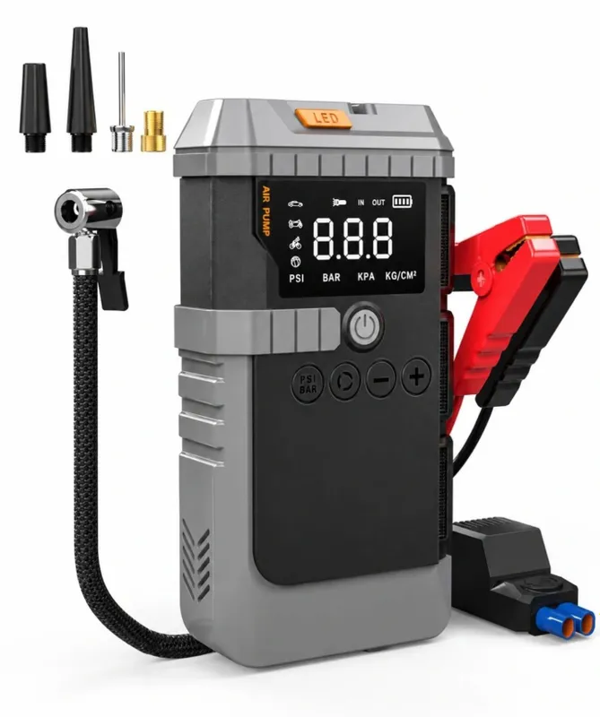 Jump Starter, powerbank, Повербанк, бустер, пусковое устройство, насос 4 Jump Starter, powerbank, Повербанк, бустер, пусковое устройство, насос 4