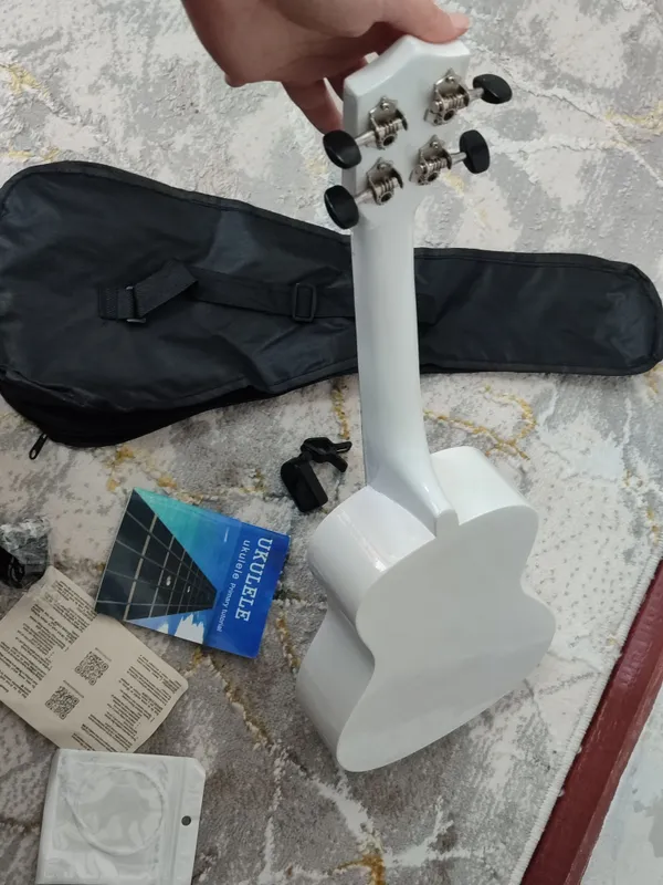 58 sm konsert ukulele + sovg‘a sifatida tyuner 3