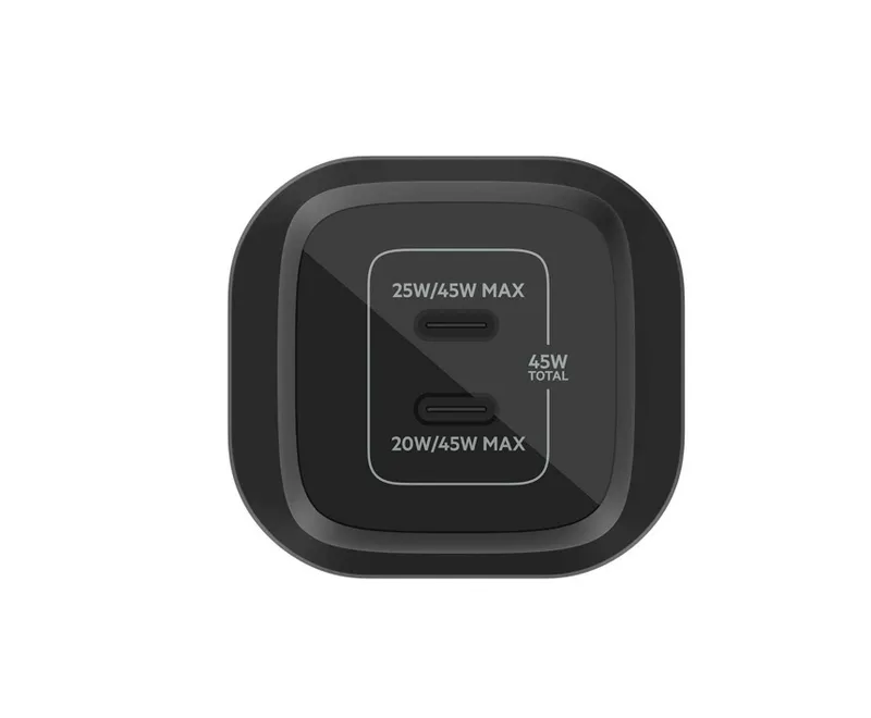 ( Сетевое ЗУ BELKIN 45W Dual USB-C GaN Charger Black — фото 1