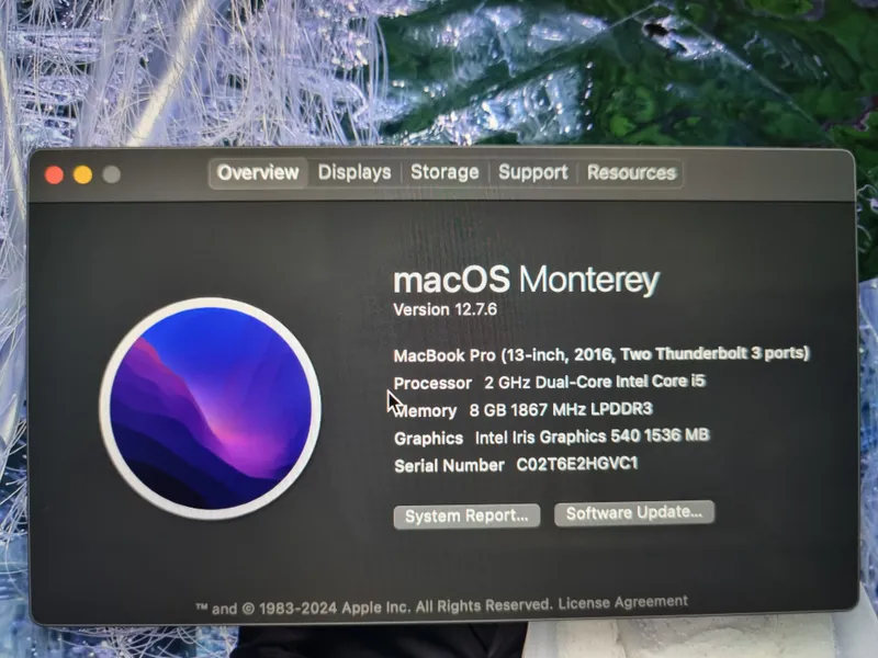 MacBook Pro core i5 2016 1 MacBook Pro core i5 2016 1
