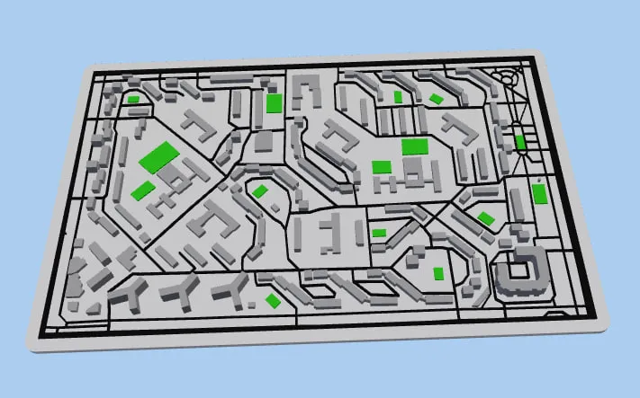 3D карта города / 3D shahar maketi — фото 2