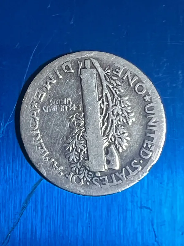 Mercury dime 1916г серебро — фото 1