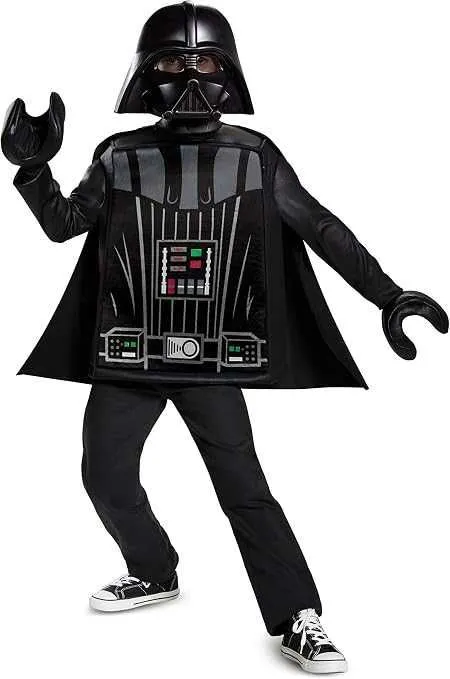 детский костюм Lego Darth Vader косплей, карнавальный Star Wars 1 детский костюм Lego Darth Vader косплей, карнавальный Star Wars 1