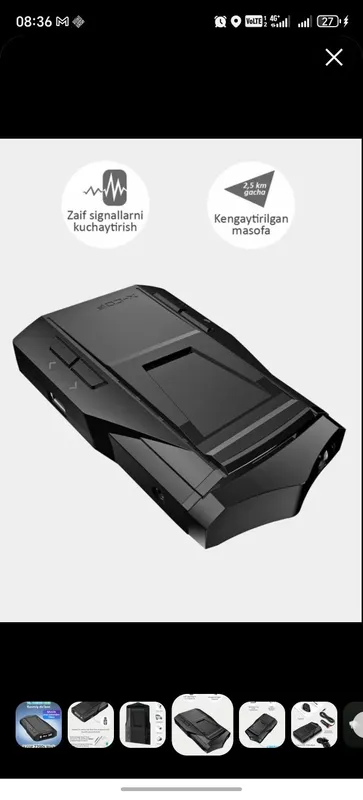 Neoline X-COP 7700s Black antiradar, radar detektori, O'zbekiston uchu 3