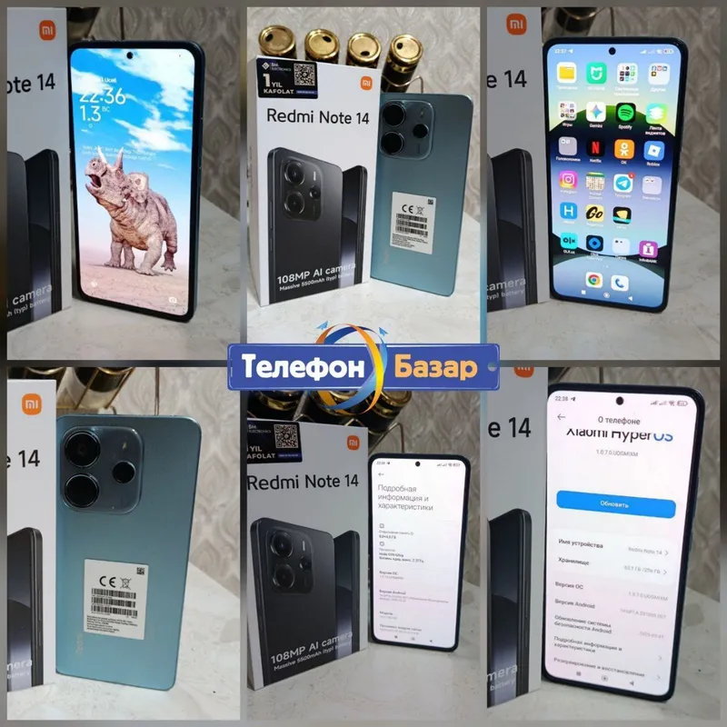 Redmi note 14 8/256 talik xotira