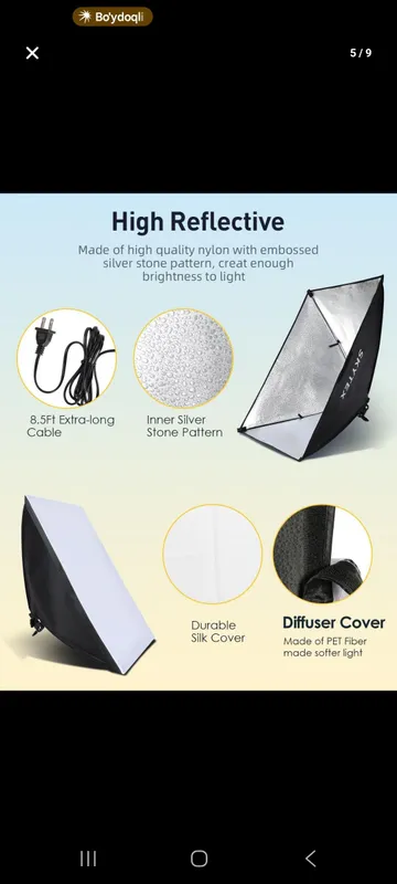 fotostudiya uchun sozlanadigan chiroqlar 1 fotostudiya uchun sozlanadigan chiroqlar 1
