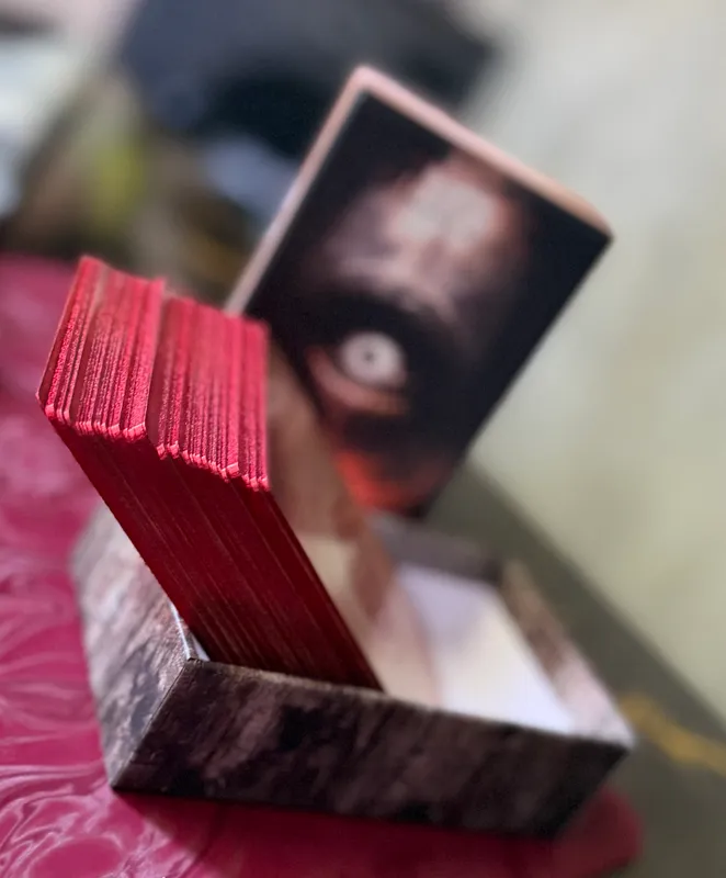 Taro kartalari, horror 12x7 sm, 80 dona, tilla qoplama bilan 3