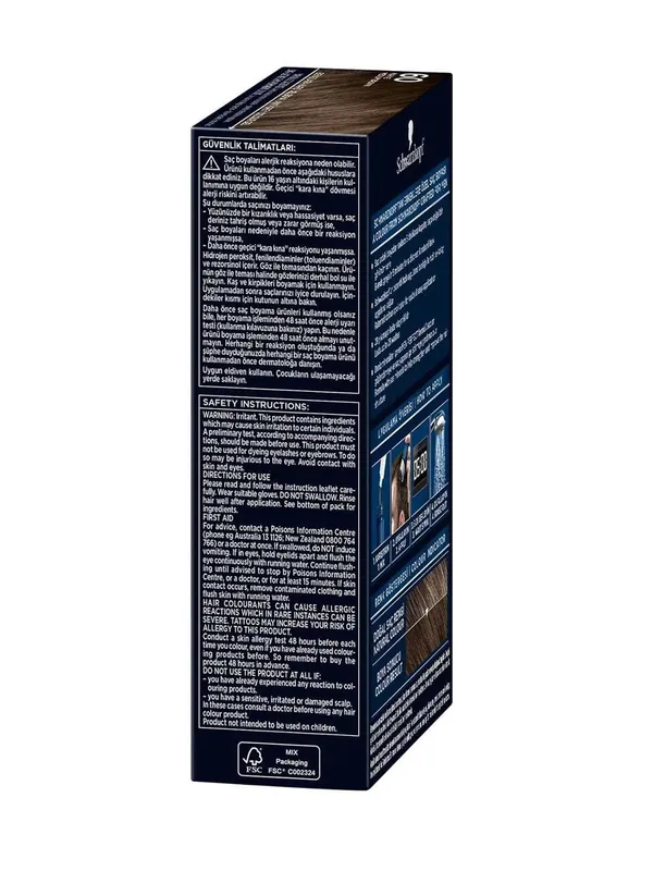 Краска для волос Schwarzkopf Men — стойкое закрашивание седины 6 Краска для волос Schwarzkopf Men — стойкое закрашивание седины 6