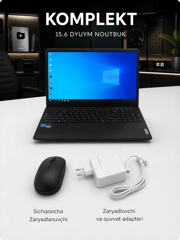 Ноутбук Lenova 15,6 дюйма Intel, Windows Pro 5