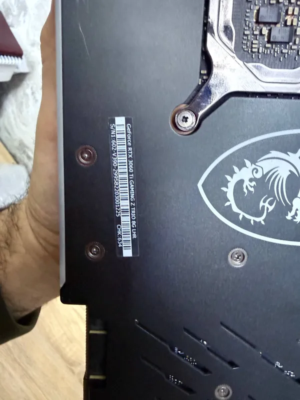 MSI Gaming Z Trio LHR RTX 3060 Ti videokartasi 4