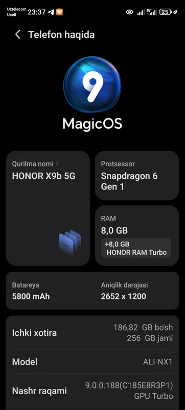 Honr x9b 5G 3 Honr x9b 5G 3
