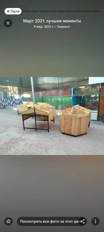 Oziq ovqat doʻkon uchun mebel rasta sotiladi rekadan yasalgan