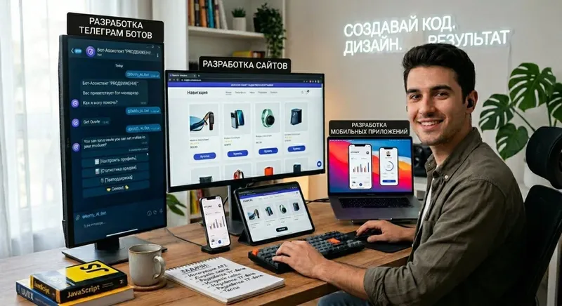 Разработка сайтов, ботов и приложений под ключ. — фото 1
