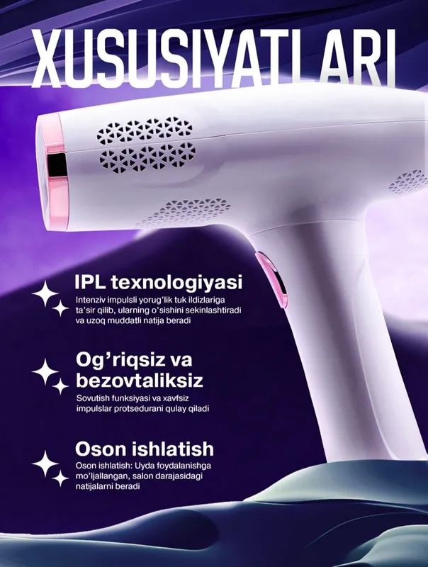 Fotoepilyator uyda foydalanish uchun lazerli, arzon narxda — фото 1