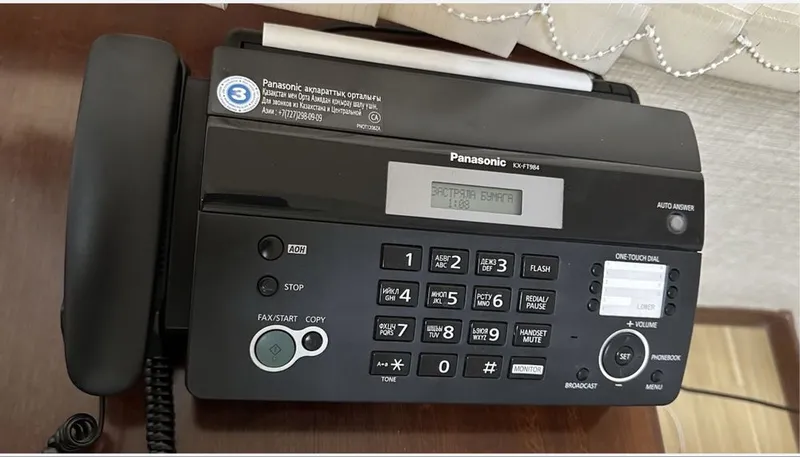 Panasonic факс аппарат апарат 3 Panasonic факс аппарат апарат 3