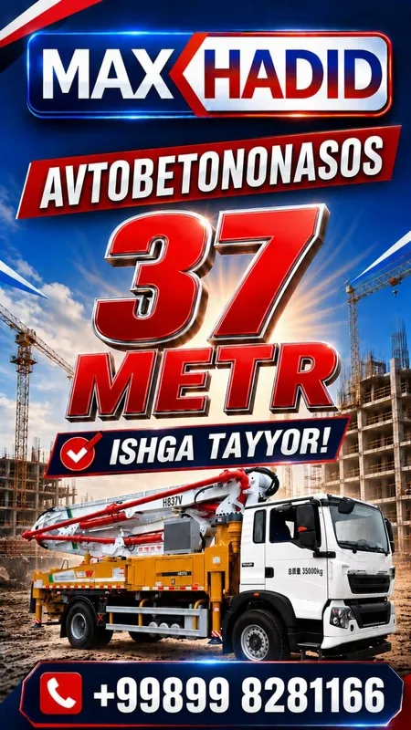 Avtobetononasos va Stansionar Betononasos Xizmati / Tez va Sifatl — фото 1
