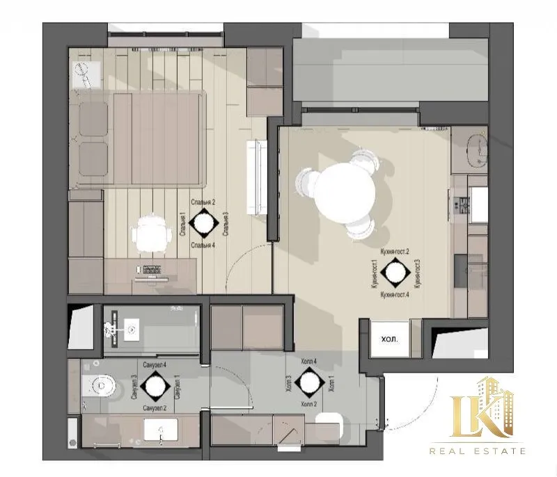 1/12/12 ЖК O'z Mahal, Мирзо-Улугбекский район, с ремонтом white box — фото 2