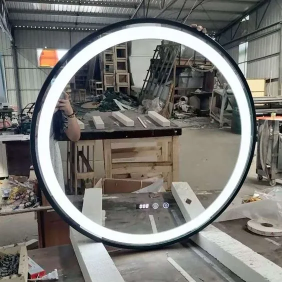 Круглое LED зеркало думалок ойна  зеркало в ванную 7